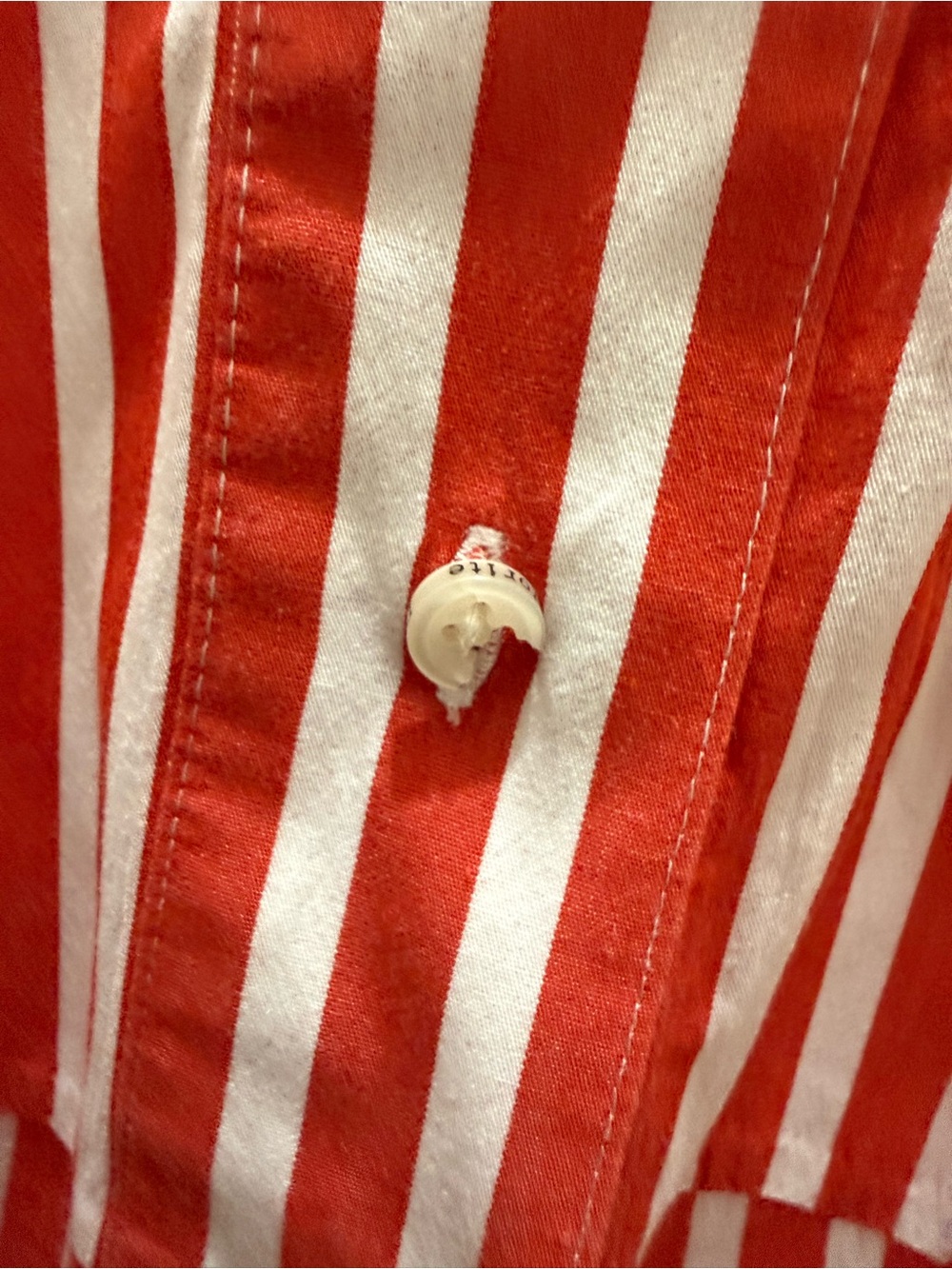 Favorite Daughter. Doors Always Open Ex-Boyfriend Shirt. Red/White Stripe. S. - Picture 14 of 14